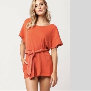 Free People Easy Street Tie Romper